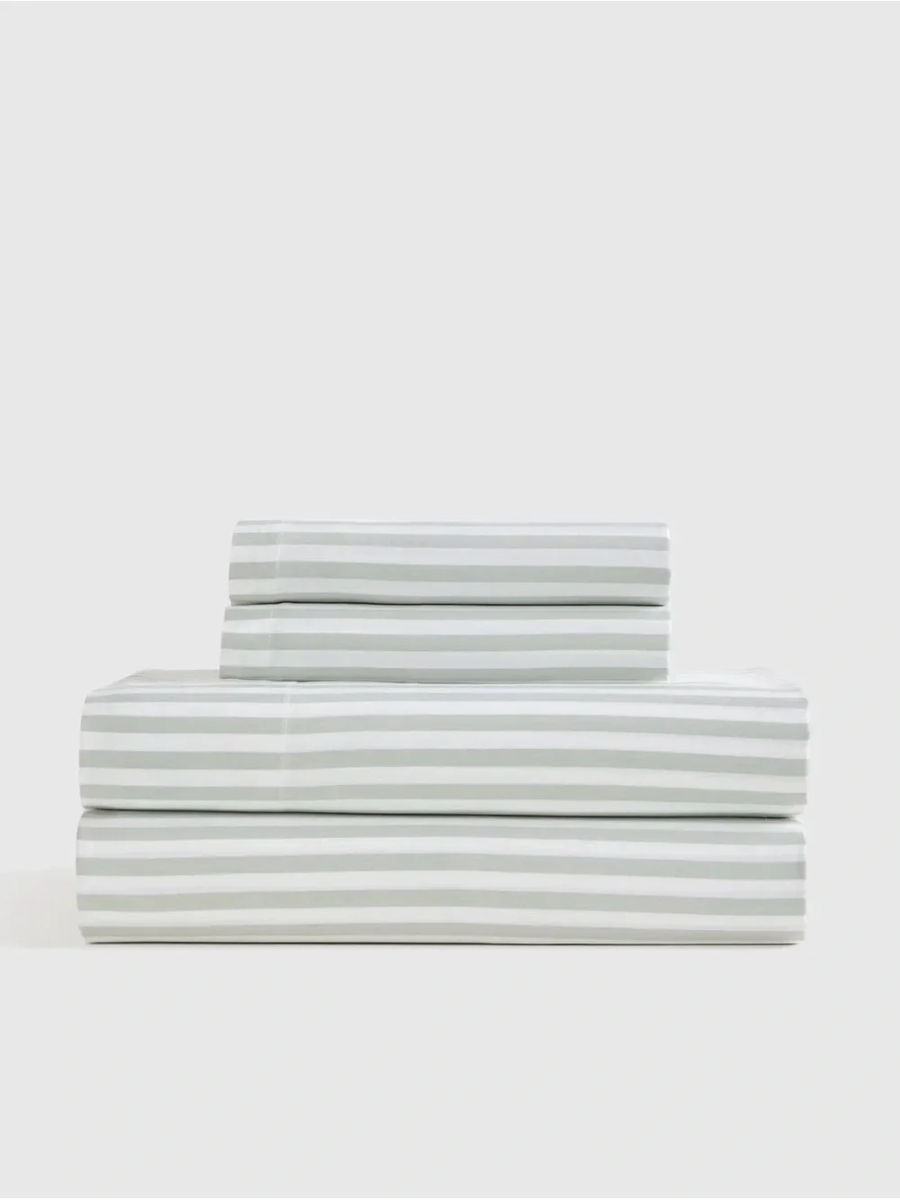 Quince Bamboo Sheet Set - California King - Tailored Mist Stripe - NWT